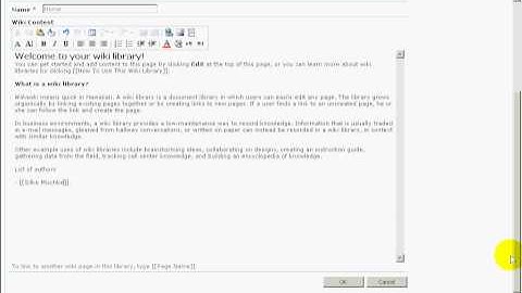 How to post an entry in the wiki