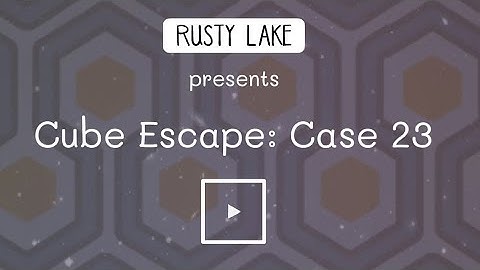 Cube Escape: Case 23 by Rusty Lake walkthrough