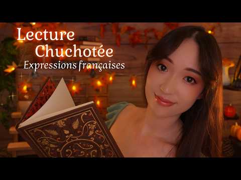 ASMR 📖 L'origine des expressions françaises 🍂 Lecture chuchotée & feu de cheminée🔥🕯️