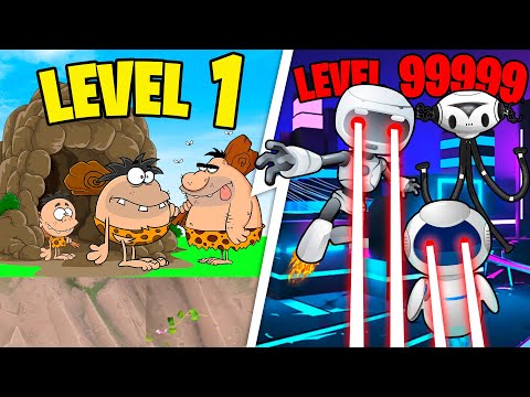 Upgrading CAVEMAN to FUTURISTIC GODS in Age Of War!