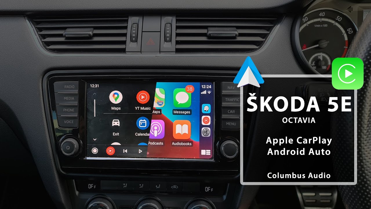 Skoda Octavia RS - Apple CarPlay & Android Auto Integration done - YouTube