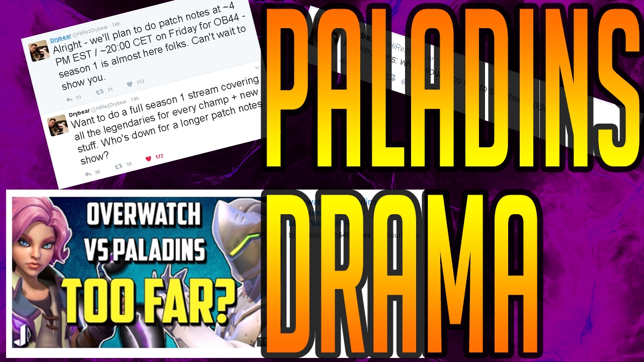 Season 1 Soon!! | OB44 | Paladins Drama | Paladins news!