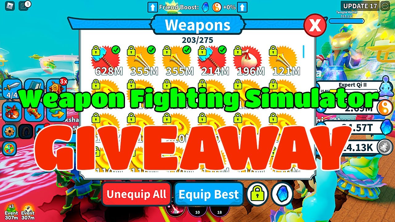 Weapon Fighting Simulator Giveaway 