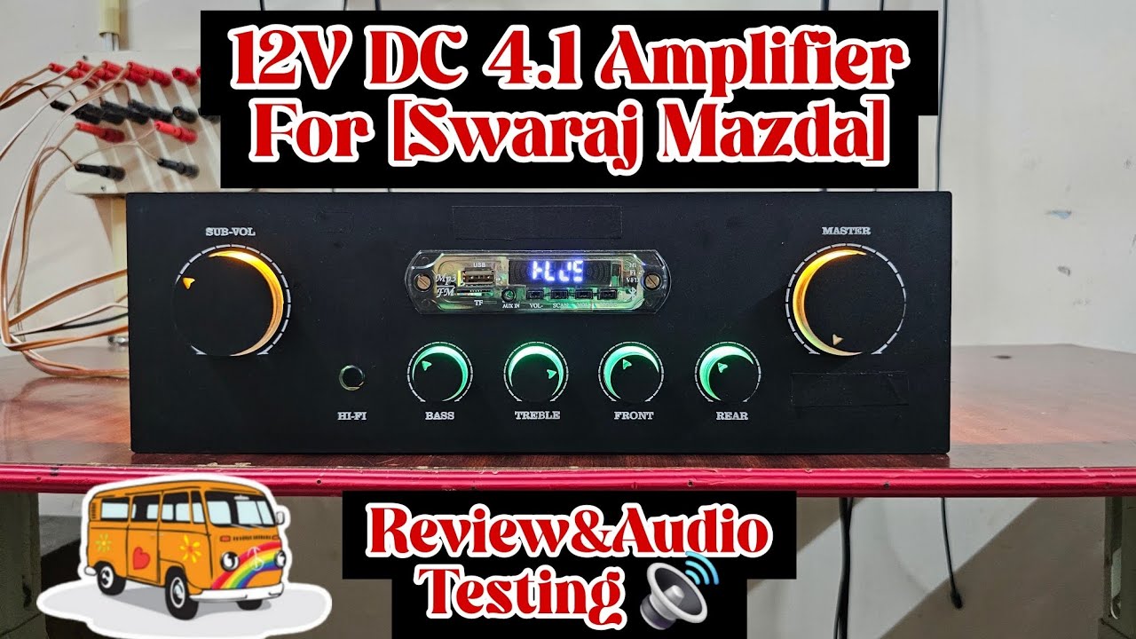 12V DC 4.1 Amplifier💥|Review&Audio Testing|9443474754📱| 