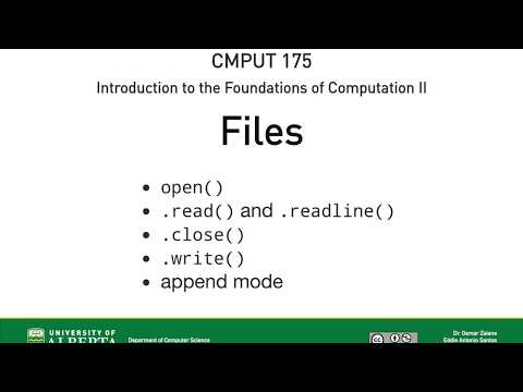08  Files—CMPUT 175