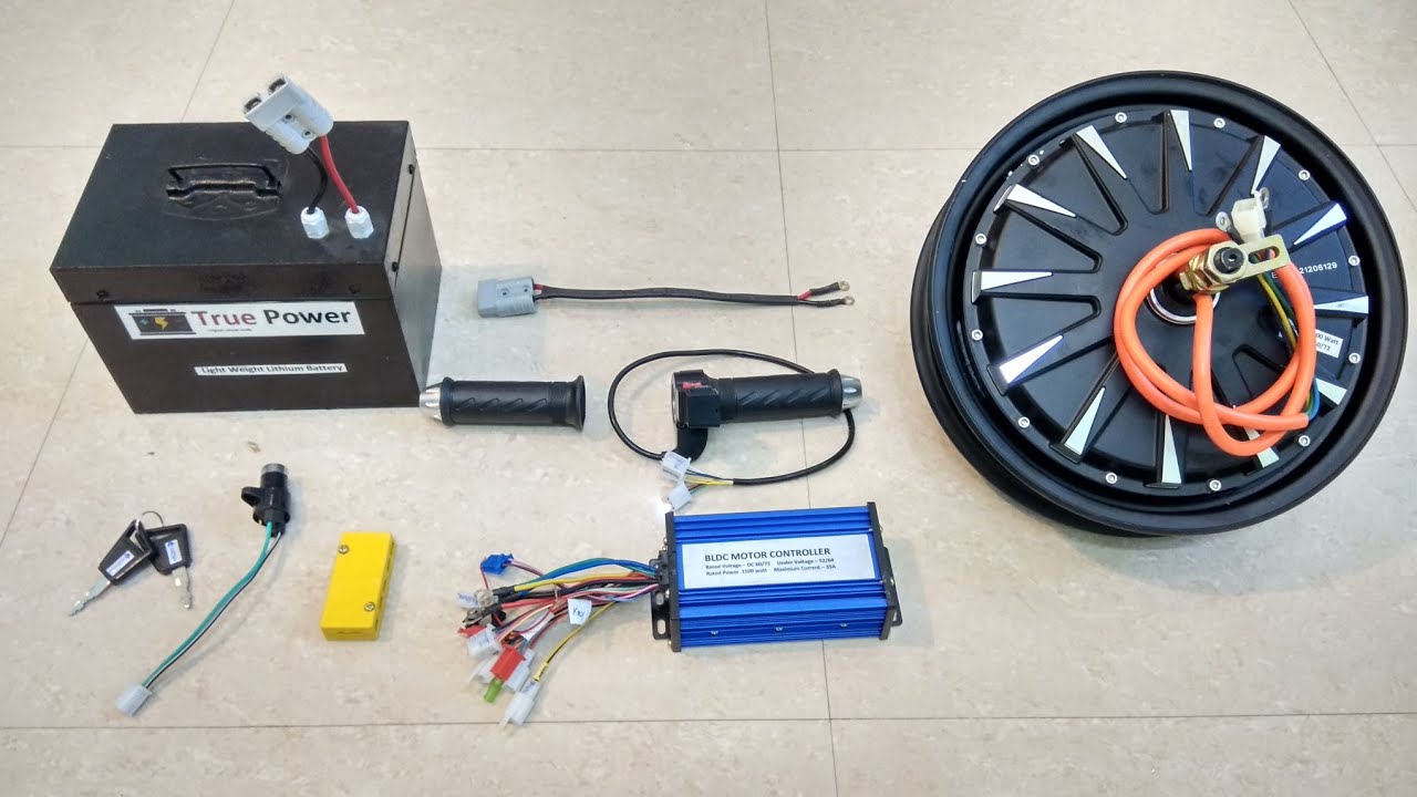 Powerful 1500 watt 12 inch hub motor kit for scooty