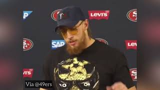 49ers George Kittle talked about “all the sh*t” Jimmy Garoppolo takes from people  & the media 👀