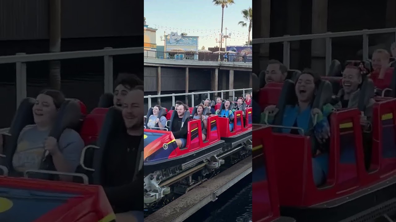 Blasting Off on Incredicoaster at Pixar Pier | Disney California Adventure High Speed Launch 