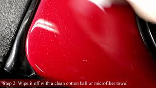 This video shows how to remove hard water spots or stains ( mostly
calcium and magnesium ions that are left behind once mineral rich
evaporates ) from ...