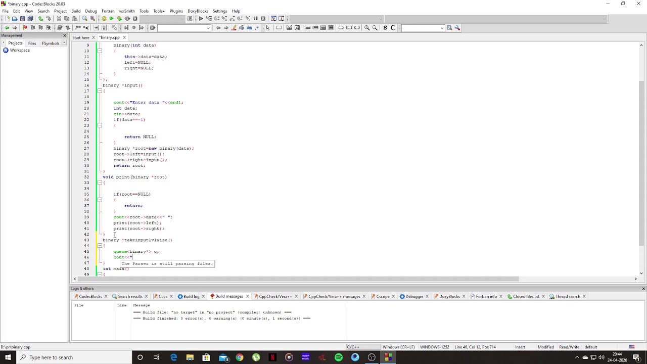 Binary Tree Implementation C++ - YouTube