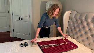 Classic Red Purple Amethyst Tourmlaine Mat EMF and Temperature Testing