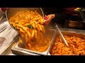 Most Popular Street Foods in Korea (Tteokbokki, Fried food, Sundae)