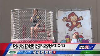 Children's Miracle Network fundraiser dunks staff of St. Vincent's