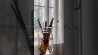 Come reset my paint brushes with me #youtubeshorts #shorts #viral #trending #painting #paintwithme