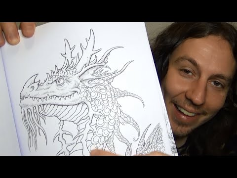 ASMR Dragon Colouring Book