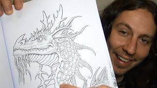ASMR Dragon Colouring Book screenshot 1