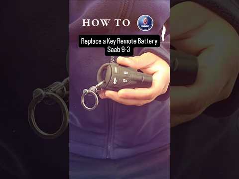 SAAB 9-3, Remote Battery Change. #savemoney #diy #lexus #keybattery #cars #cartips #easyhacks #auto