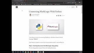 Connecting Marklogic with python Profile