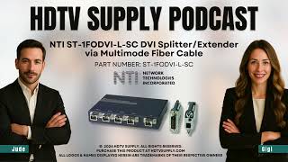NTI ST-1FODVI-L-SC DVI Splitter/Extender via Multimode Fiber Cable