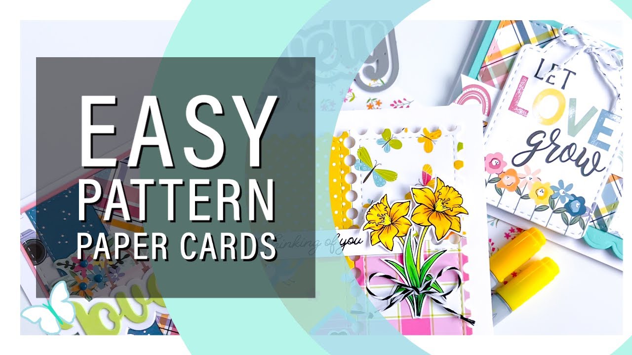 Sct Pattern Easy Pattern Paper Cards featuring the SCT April 2022 Sampler! - YouTube