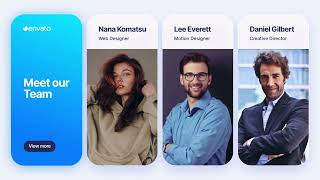 Flow - Team Profiles Scenes Pack - After Effects Template Videohive