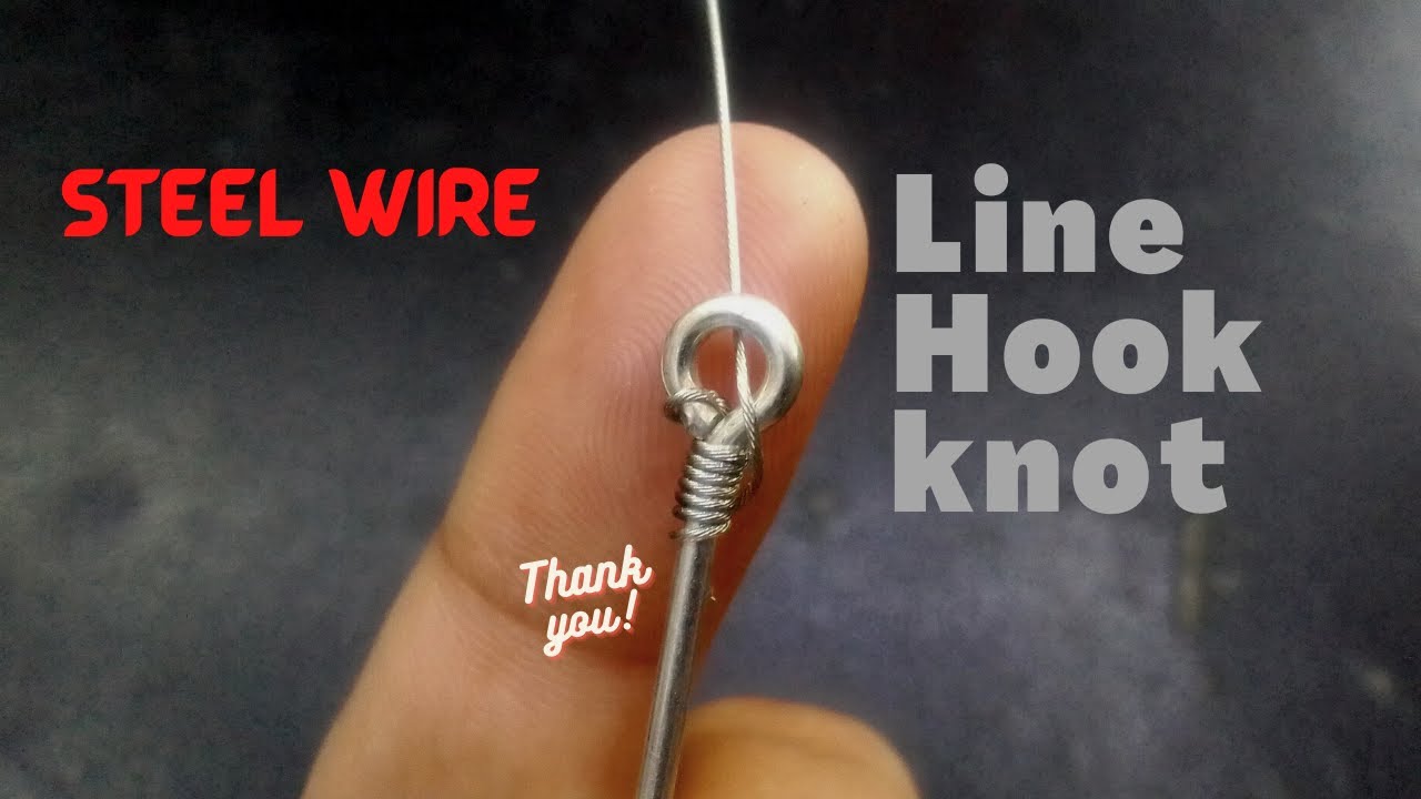 🎣 How to Tie Steel Wire Line Hook  Fishing Knot for Wire Leader 🐟 