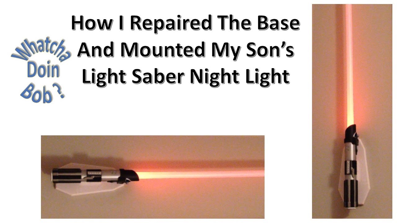 Mounted A Light Saber Night Light To The Wall YouTube