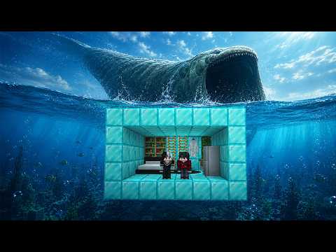 ถ้าเกิด!! ผมสร้างบ้านเพชรใต้น้ำ แต่กับเจอ สัตว์ใต้ทะเลลึก The Bloop จะรอดไหม - (Minecraft TheBloop)