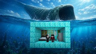 ถ้าเกิด!! ผมสร้างบ้านเพชรใต้น้ำ แต่กับเจอ สัตว์ใต้ทะเลลึก The Bloop จะรอดไหม - (Minecraft TheBloop)