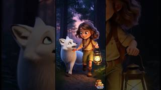 The Magic Lantern That Saved Her 😱✨ | Brave Girl &amp; Fox Adventure 🦊🌟 #KidsStory #Shorts  #faith #hope