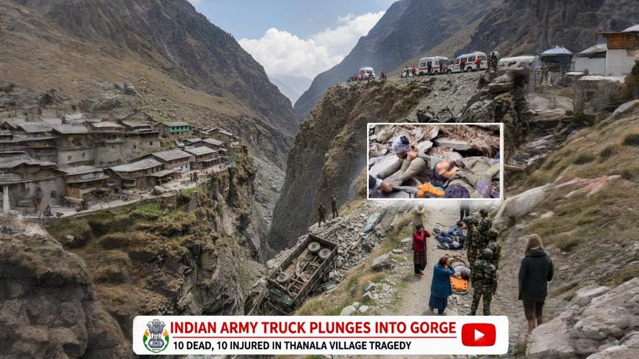 Tragedy at Khani Top: Army Truck Accident in Thanala chamba road😭