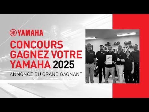 Voici le gagnant du concours « Gagnez votre Yamaha »!