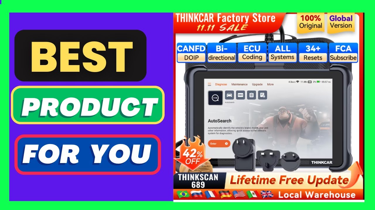 THINKCAR THINKSCAN 689 Car Diagnostic Tools CANFD DOIP