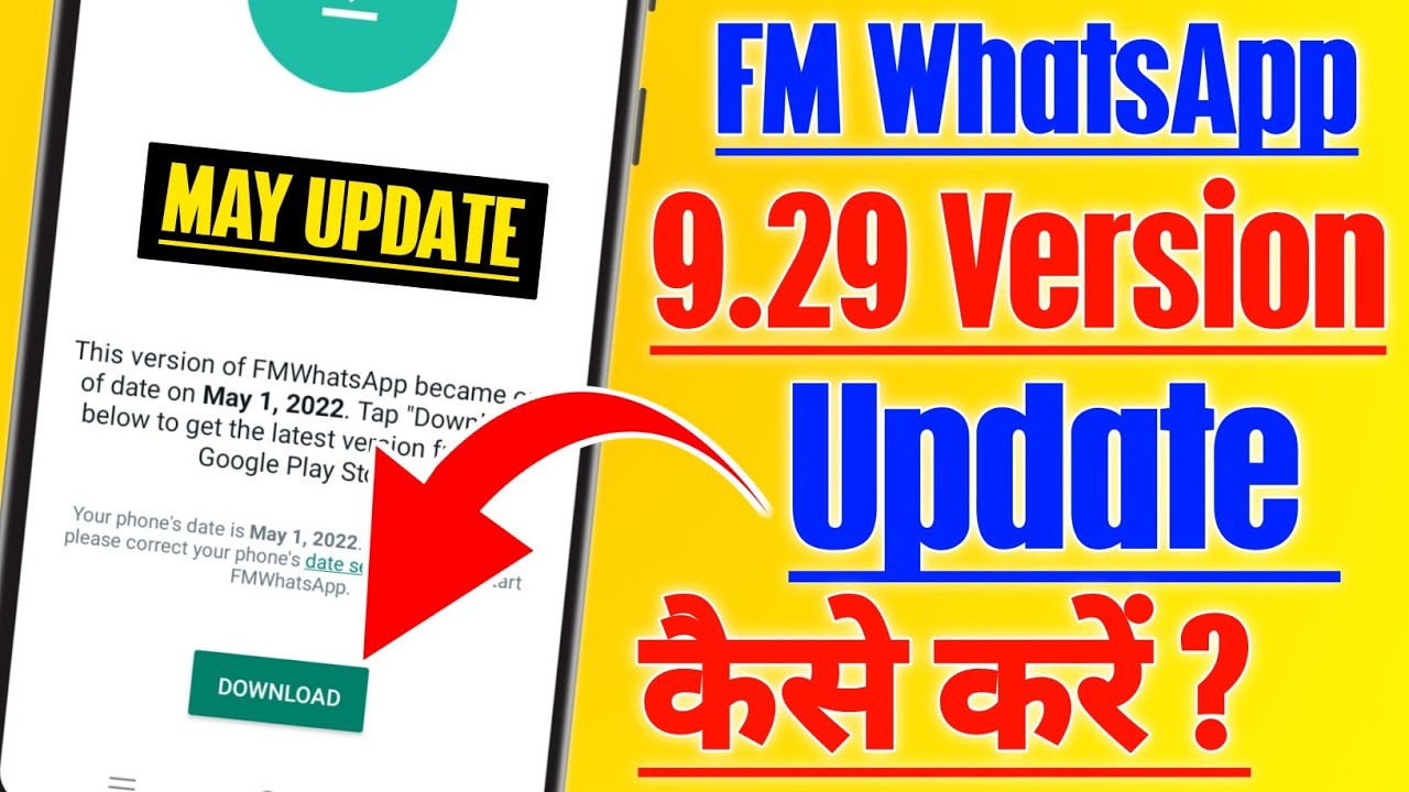 Fm Whatsapp Whatsapp Update Kaise Kare 2022|May New Update V9.29|How To Update Fm Whatsapp|