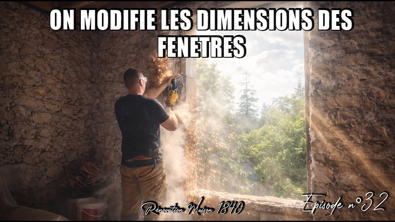 ON DECOUPE LA MAISON POUR AGRANDIR LES FENETRES - EP32 - RENOVATION MAISON VLOG TRAVAUX