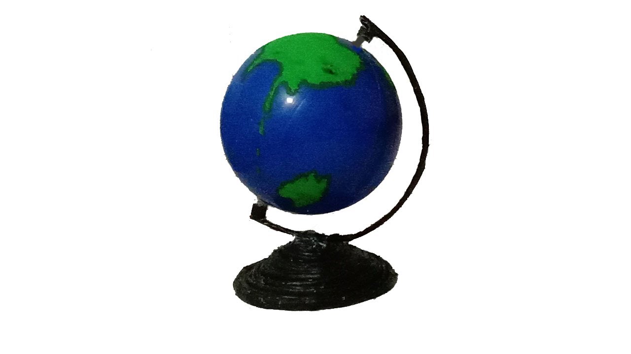 How to make a Globe using ball - DIY / Earth model making 