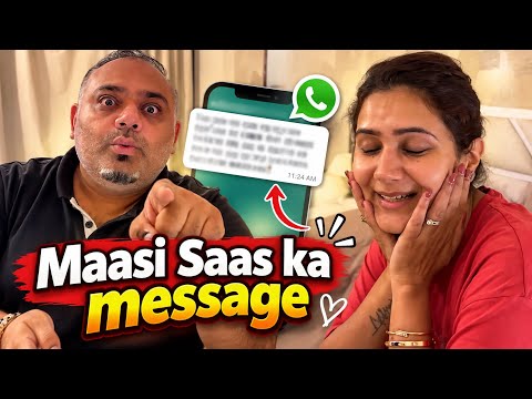 Maasi Saas ka aisa Message Sunn kar, dil bhar aaya | Anissha Adira Vlogs