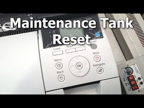 RESET Maintenance Tank - Plotter Canon IPF-670 and IPF-770