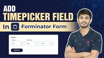 How To Add Time Picker Field In The Forminator Forms In WordPress | WordPress Tutorial