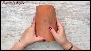 Look what I do with an OLD ROOF TILE ♻️ Easy DIY crafts and recycling