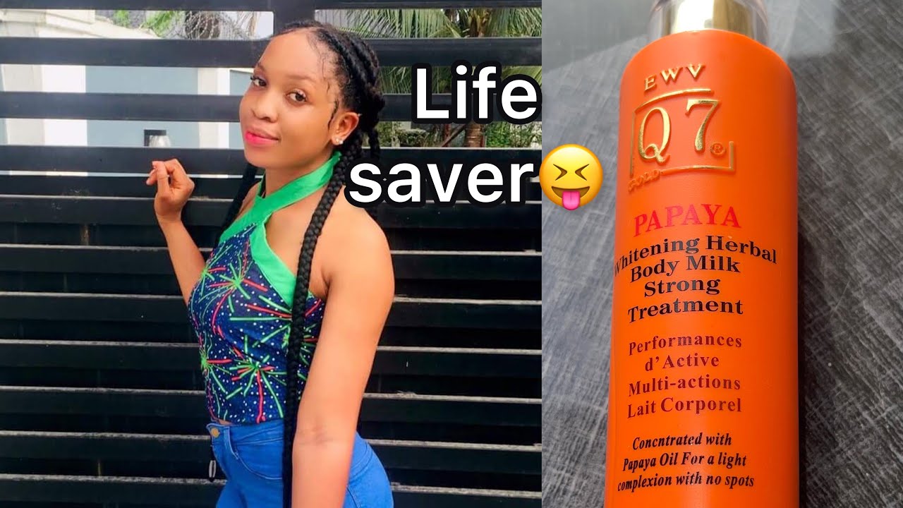 Honest Review on Q7 papaya lotion🫣 YouTube