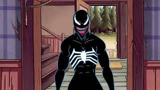 Woman Transformation Into Venom Animation