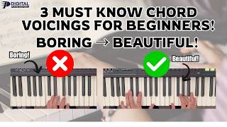 3 Must Know Piano Chord Voicings for Beginners | Make your Chords BIGGER, BETTER, and COOLER!