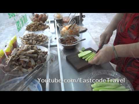 Vietnam style small Baguette Banh mi que Vietnamese street food