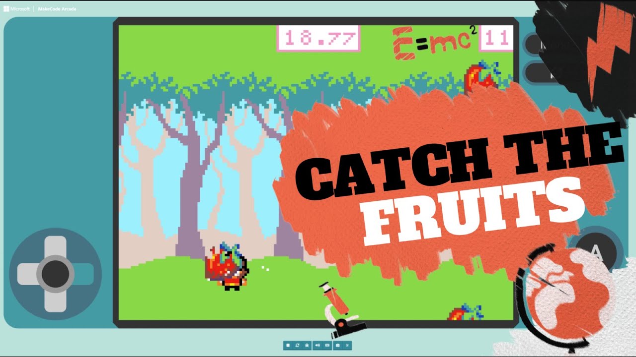 MakeCode Arcade - CatchTheFruits - YouTube