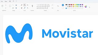 How To Draw The Movistar Logo Using Ms Paint How To Draw On Your Computer