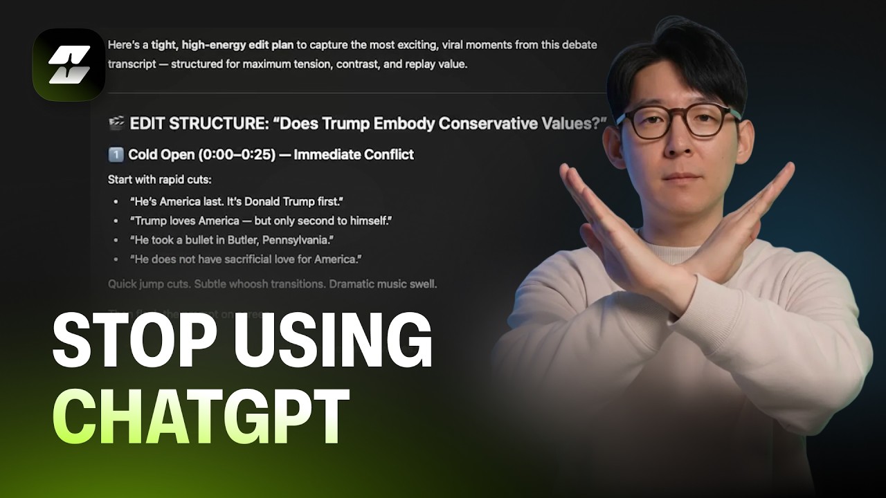 Stop Using ChatGPT to Edit Videos (All in One AI Editing Workflow)