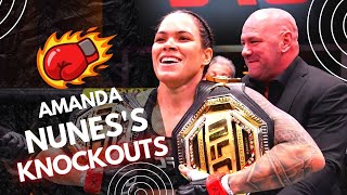 AMANDA "The Lioness" NUNES top 5 Knock outs!