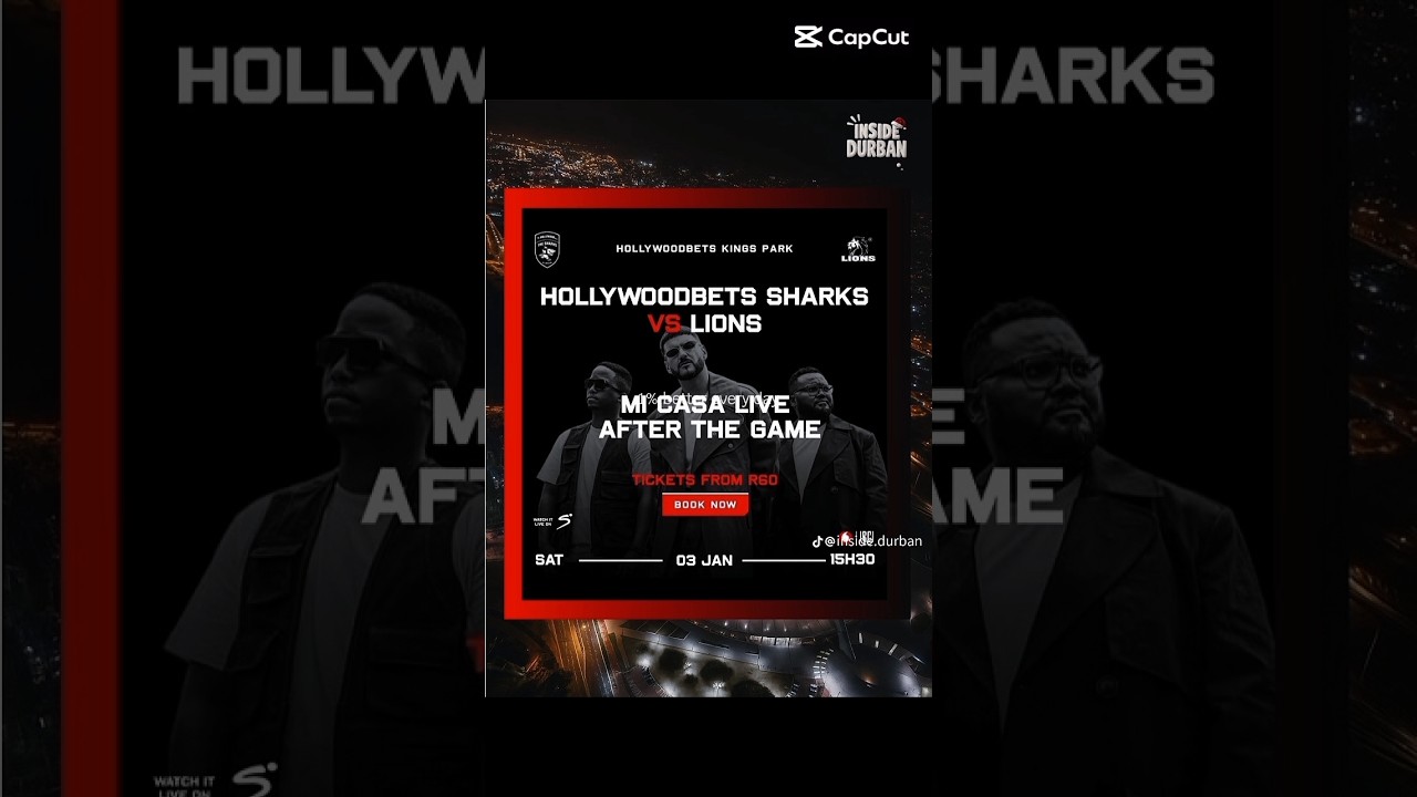 UPCOMING GAME...SHARKS VS LIONS 03/01/26 