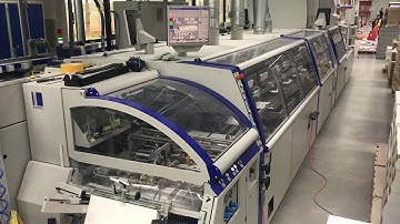 Kolbus  KM 600 (2010) Perfect binding line, 20 stations, Hotmelt, PUR, trimmer, stacker @KGT